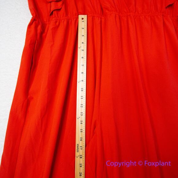 ANTHROPOLOGIE x HUTCH Crepe Flutter Sleeve Wide Leg Jumpsuit, plus size 2X - Picture 8 of 14